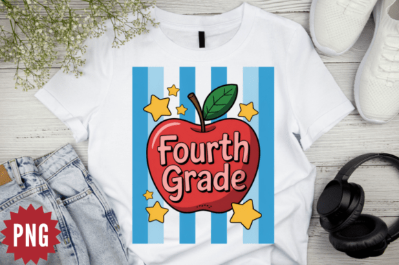 Back to School Teacher Fourth Grade PNG