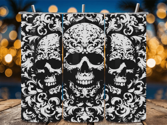 Ornate Baroque Skull Art