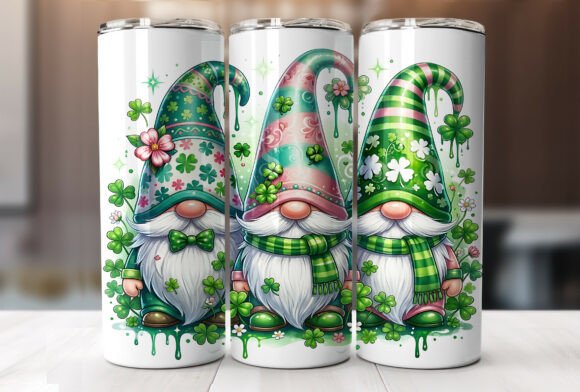 St Patrick's Day Gnome 20oz Tumbler Wrap