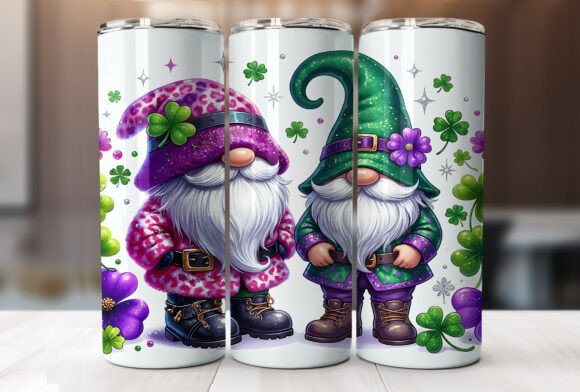 St Patrick’s Day Gnome 20oz Tumbler Wrap