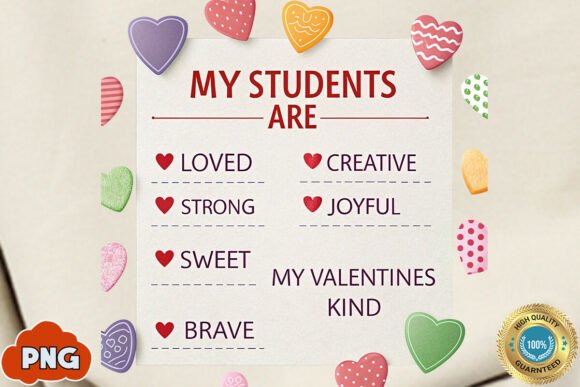 Valentine's Day Teacher SVG PNG