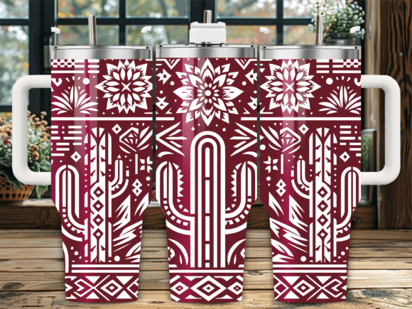 Western Boho Tribal Cactus